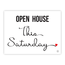 Open House This Saturday