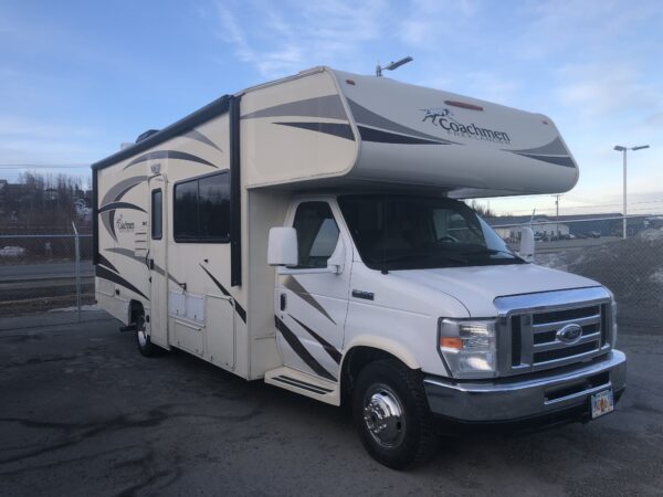 Quality recreational vehicle in the color white