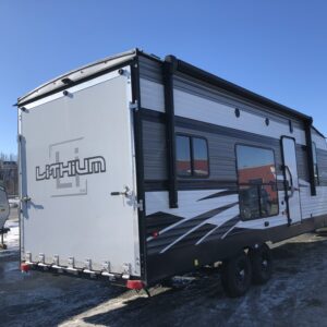 LITHIUM 2414 TRAVEL TRAILER TOY HAULER back right view