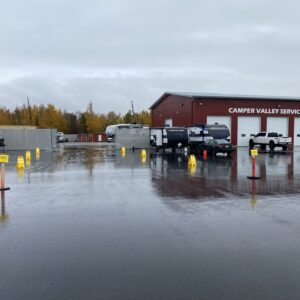 Panoramic view of the Camper Valley Service Center