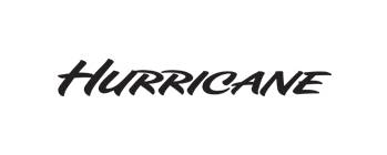 Hurricane Logo in bold black color on white
