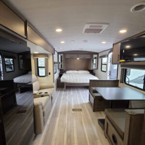 2026 Cougar 22MLWE King Bed, Rear bathroom, Rear Kitchen
